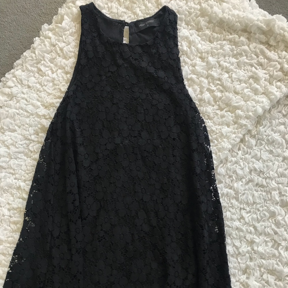 Black lace dress